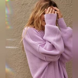 NWT Aerie Beyond Sweater Size M Violet Flurry